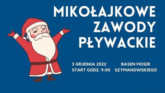 Mikołajkowe Zawody Pływackie – Konin, 3 grudnia 2022r.